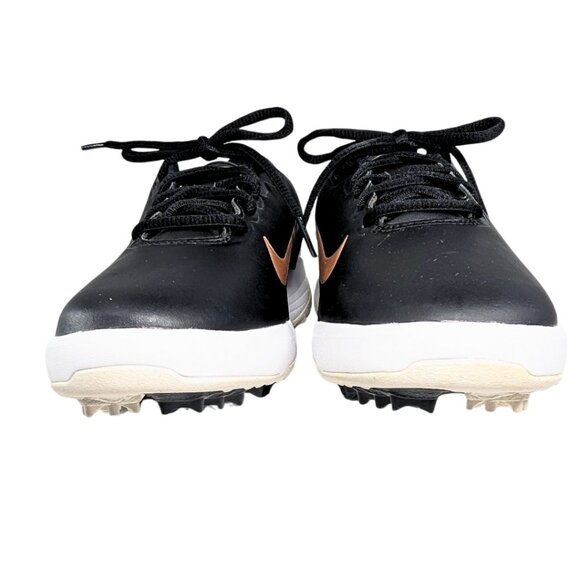 Nike Vapor Golf 7.5 Black Rose Gold Leather Soft Spike Lace Up Dri-Fit Cleats - Picture 4 of 9